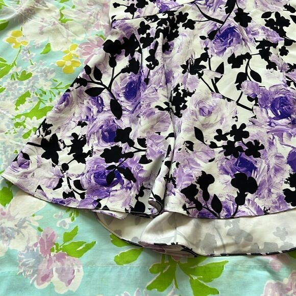 Naeem Khan Silk Mermaid Style Midi Floral Dress - 6 - Picture 6 of 15